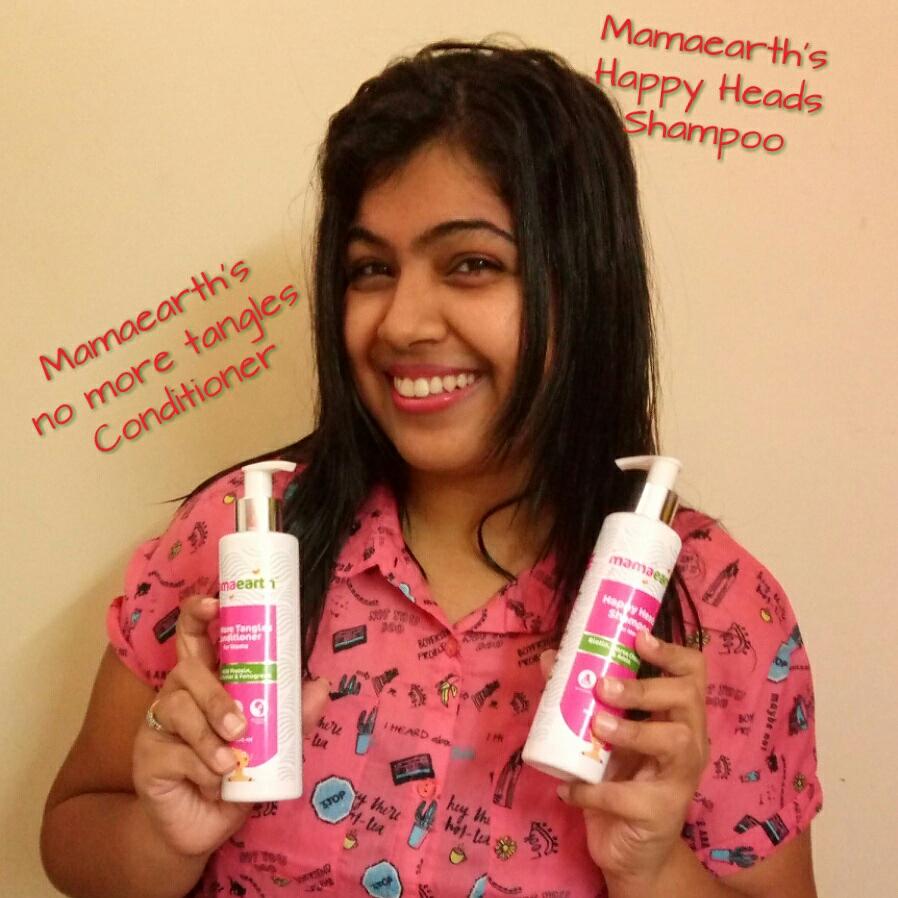 Hair Care Routine and Review of Mamaearth's Shampoo & Conditioner