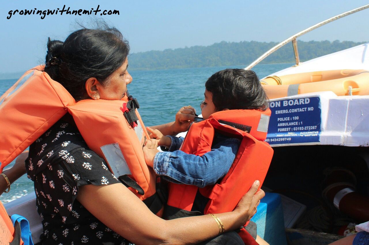 speed boat to ross and smith island in Andaman Islands