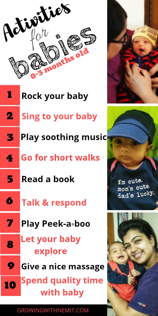 30 Stimulation Activities for an infant's cognitive development