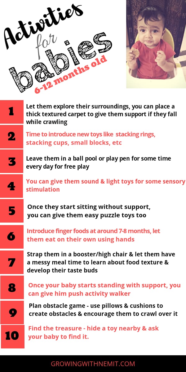 30 Stimulation Activities for an infant's cognitive development