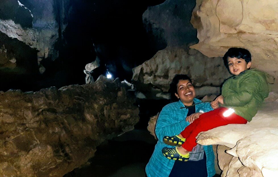 Inside Arwah Cave while returning back