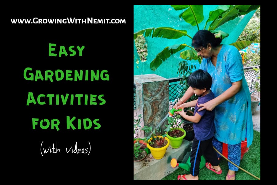 Do you know garden activities can help reduce stress in children and improve their concentration? Here are some very easy gardening activities for kids.