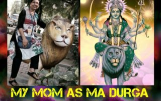 My mom as Ma Durga