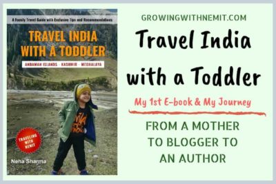 Travel India with a Toddler, my first e-book and my journey from a Mother to Blogger to an Author