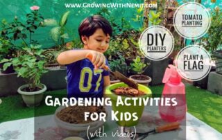 Do you know garden activities can help reduce stress in children and improve their concentration? Here are some very easy gardening activities for kids.