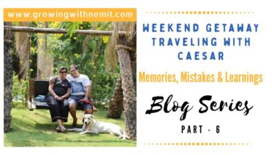 We had no idea what traveling with caesar would feel like.I admit, it was not a perfect trip but, it is still our most memorable trip with our fur baby.