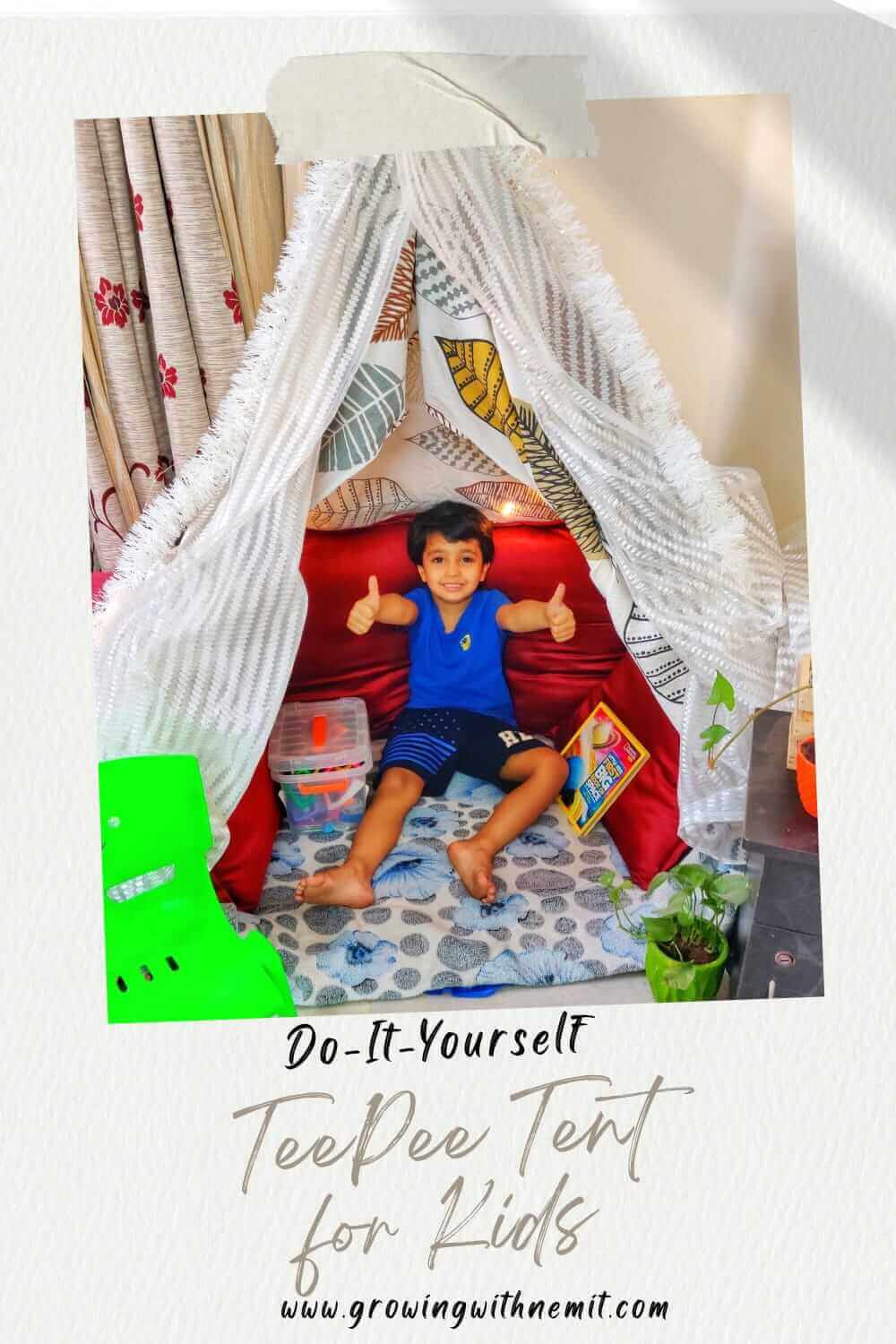 DIY Tent as Reading Corner for Kids