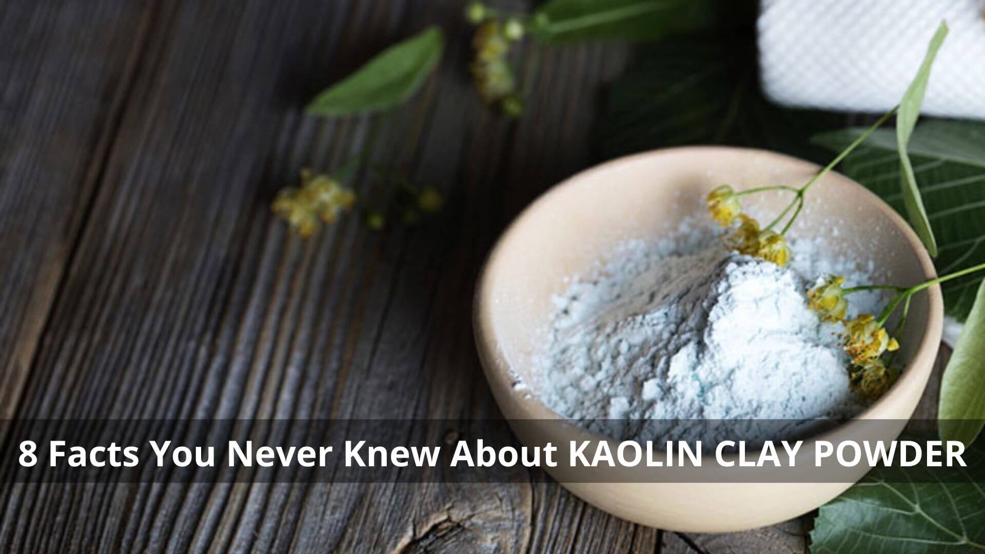 8 Facts You Never Knew About Kaolin Clay Powder
