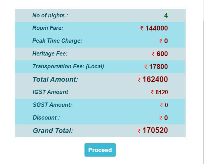 Booking & Payment for Bangaram