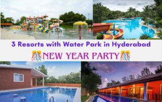 Here are the 3 best resorts with water park for New Year party in Hyderabad where you can enjoy the water slides during the day and attend a party at night.