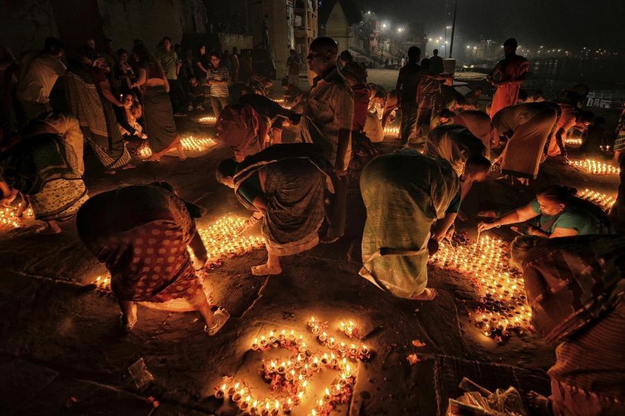 Participate in Diya Lighting on Dev Diwali